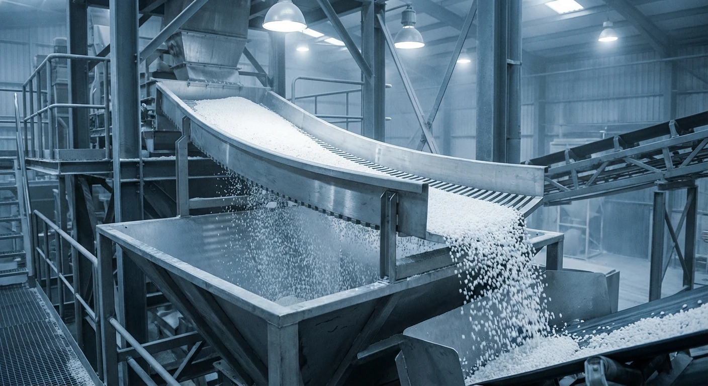 Chemical processing plant with corrosion-resistant wedge wire screens
